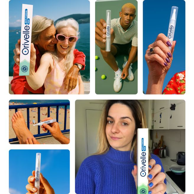 People holding Orivelle nail care pens People holding Orivelle nail care pens